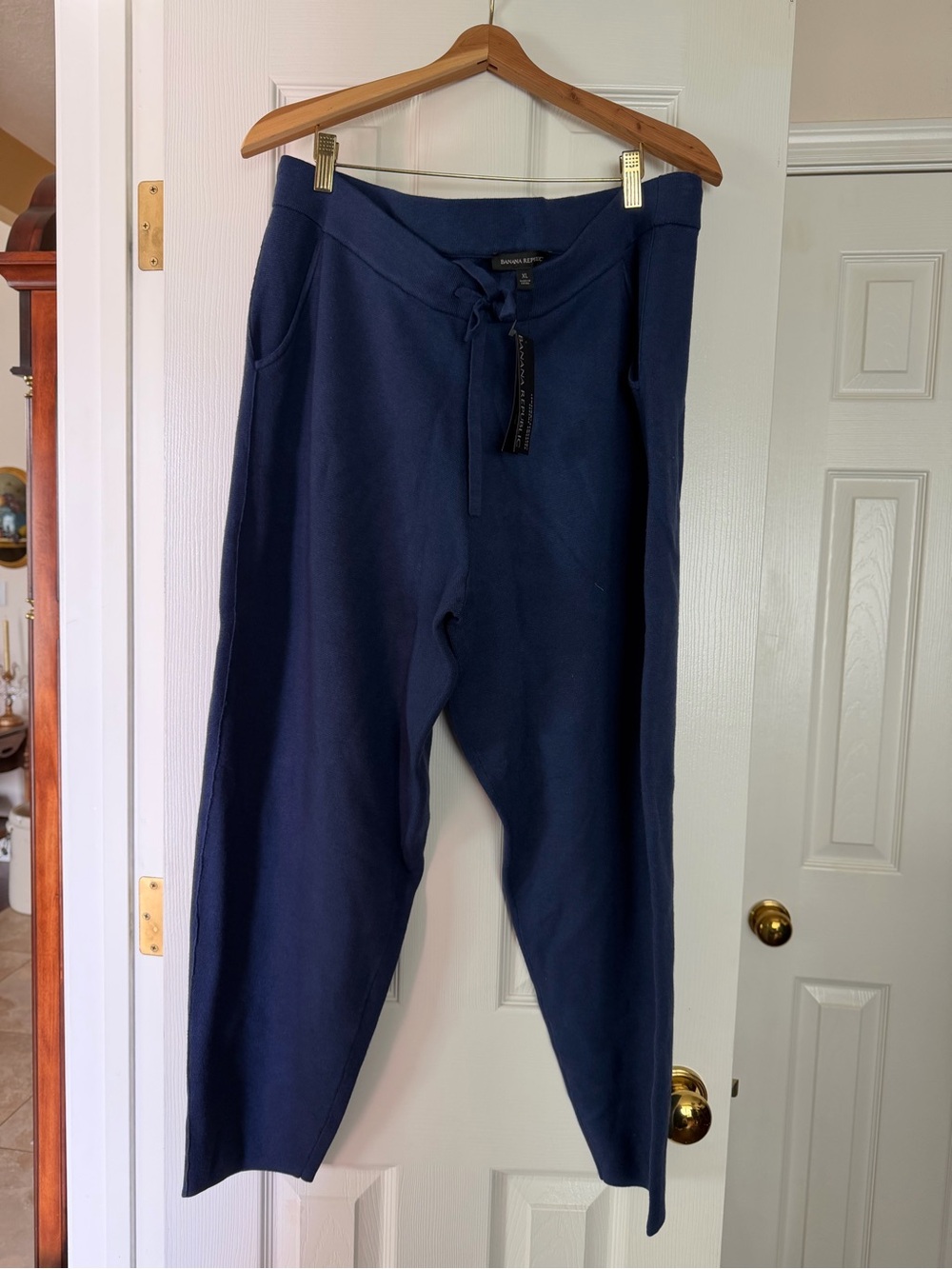 Banana Republic Women’s Navy Drawstring Pants - Classic Casual